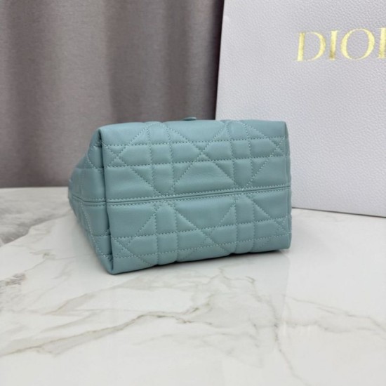 Qualità superiore Replica Borsa tote verticale Dior Toujours piccola Blu Imitazione Outlet