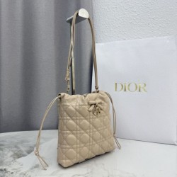 Qualità superiore Replica Mini secchiello Dior Adiorable Albicocca Imitazione Outlet