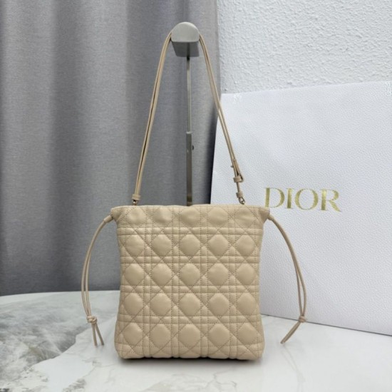 Qualità superiore Replica Mini secchiello Dior Adiorable Albicocca Imitazione Outlet