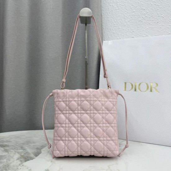 Qualità superiore Replica Mini secchiello Dior Adiorable Rosa Imitazione Outlet