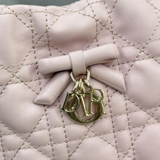 Qualità superiore Replica Mini secchiello Dior Adiorable Rosa Imitazione Outlet