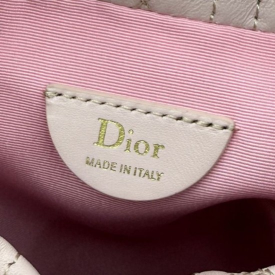Qualità superiore Replica Mini secchiello Dior Adiorable Rosa Imitazione Outlet