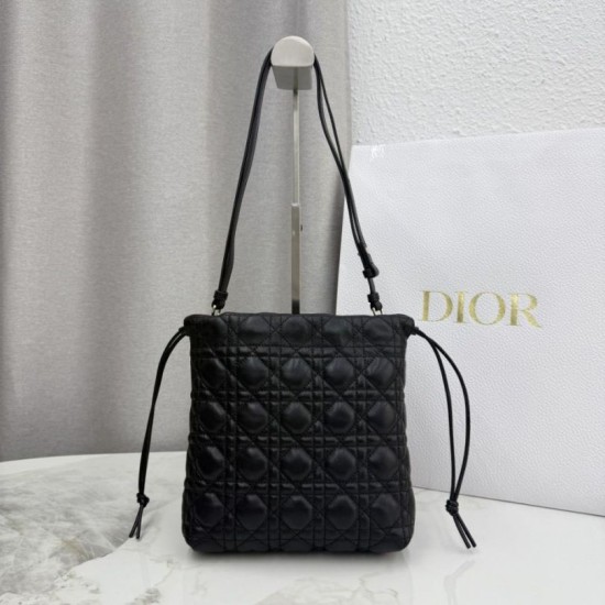 Qualità superiore Replica Mini secchiello Dior Adiorable nera Imitazione Outlet