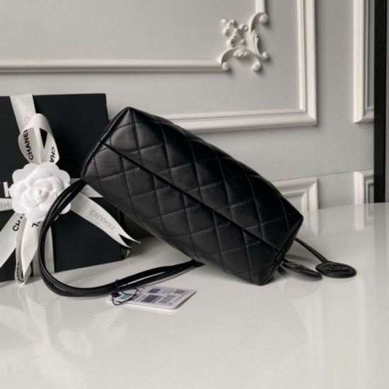 Qualità superiore Replica Borsa a secchiello trapuntata Chanel 26s con coulisse AP5317 Nero Imitazione Outlet