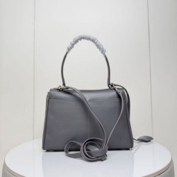 Qualità superiore Replica Borsa a tracolla Balenciaga Rodeo media grigia Imitazione Outlet