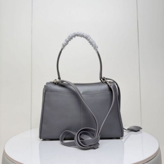Qualità superiore Replica Borsa a tracolla Balenciaga Rodeo media grigia Imitazione Outlet