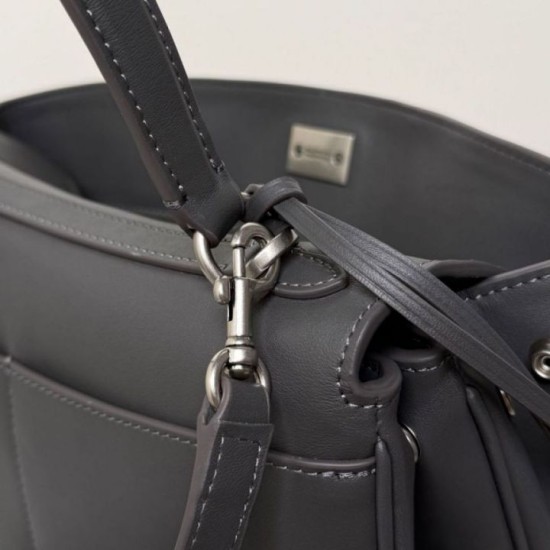 Qualità superiore Replica Borsa a tracolla Balenciaga Rodeo media grigia Imitazione Outlet