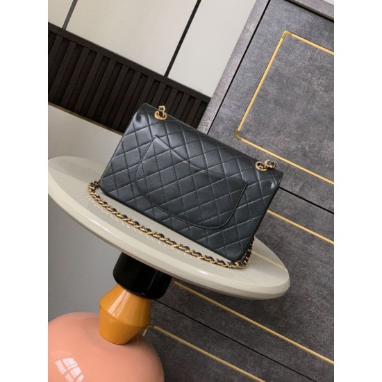 Replica Borsa a mano Chanel classica Flap A1112 nera 20/25cm Imitazione Outlet Fallate