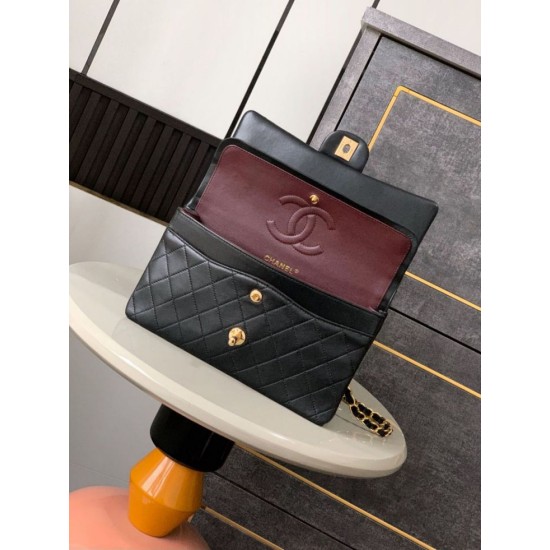 Replica Borsa a mano Chanel classica Flap A1112 nera 20/25cm Imitazione Outlet Fallate