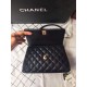 Replica Borsa a mano Chanel Coco nera 23/28cm 01 Imitazione Outlet Fallate