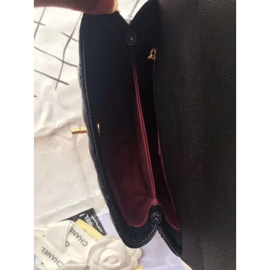 Replica Borsa a mano Chanel Coco nera 23/28cm 01 Imitazione Outlet Fallate