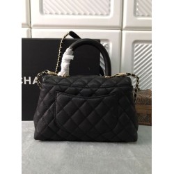 Replica Borsa a mano Chanel Coco nera 23/28cm 02 Imitazione Outlet Fallate