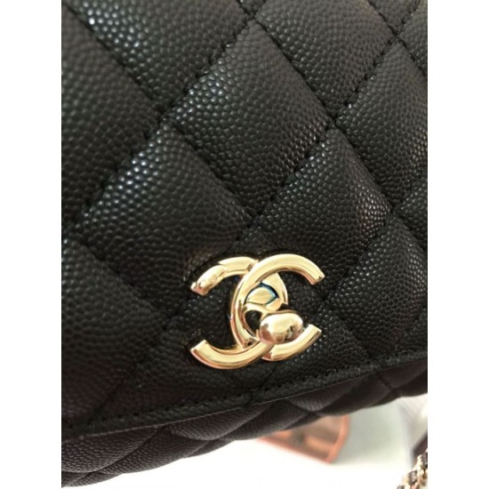Replica Borsa a mano Chanel Coco nera 23/28cm 02 Imitazione Outlet Fallate