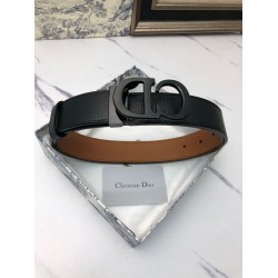 Replica Cintura Dior Montaigne Reversibile da 35mm vitello ultra opaca Imitazione Outlet
