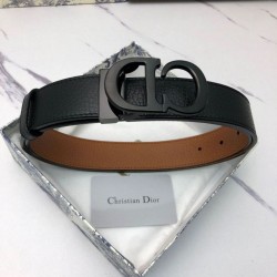 Replica Cintura Dior Montaigne Reversibile da 35mm vitello ultra opaca Imitazione Outlet
