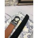 Replica Cintura Dior Montaigne Reversibile da 35mm vitello ultra opaca Imitazione Outlet