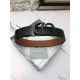 Replica Cintura Dior Montaigne Reversibile da 35mm vitello ultra opaca Imitazione Outlet