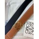 Replica Cintura reversibile Loewe Anagram 32mm Marrone/Blu Imitazione Outlet