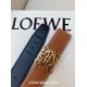 Replica Cintura reversibile Loewe Anagram 32mm Marrone/Blu Imitazione Outlet