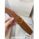 Replica Cintura reversibile Loewe Anagram 32mm Marrone/Blu Imitazione Outlet