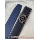 Replica Cintura reversibile Loewe Anagram 40 mm nera/blu navy Imitazione Outlet Fallate