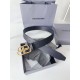 Replica Cintura Balenciaga BB con fibbia con logo BB 35mm Nero Imitazione Outlet Fallate