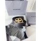 Replica Cintura Balenciaga BB con fibbia con logo BB 35mm Nero Imitazione Outlet Fallate