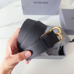 Replica Cintura Balenciaga BB con fibbia con logo BB 35mm Nero Imitazione Outlet Fallate