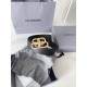 Replica Cintura Balenciaga BB con fibbia con logo BB 35mm Nero Imitazione Outlet Fallate