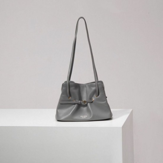 Replica Borsa Prada Dada piccola Nappa 1BG586 Grigio Imitazione Outlet Fallate