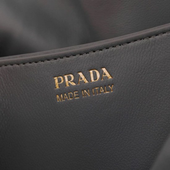 Replica Borsa Prada Dada piccola Nappa 1BG586 Grigio Imitazione Outlet Fallate