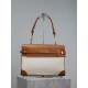 Replica Borsa a tracolla con manico superiore YSL Saint Laurent Manhattan marrone Imitazione Outlet Fallate