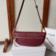 Replica Borsa Celine Halfmoon piccola morbida Triomphe bordeaux Imitazione Outlet Fallate