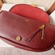 Replica Borsa Celine Halfmoon piccola morbida Triomphe bordeaux Imitazione Outlet Fallate