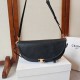 Replica Borsa Celine Halfmoon piccola morbida Triomphe Nero Imitazione Outlet Fallate
