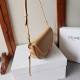 Replica Borsa Celine Halfmoon piccola morbida Triomphe albicocca Imitazione Outlet Fallate