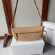 Replica Borsa Celine Halfmoon piccola morbida Triomphe albicocca Imitazione Outlet Fallate