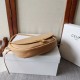 Replica Borsa Celine Halfmoon piccola morbida Triomphe albicocca Imitazione Outlet Fallate
