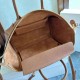 Replica Borsa tote a spalla media Luggage Celine morbida pelle di agnello lucida marrone Imitazione Outlet Fallate