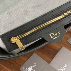 Replica Borsa a tracolla Dior Jett con patta in jacquard obliquo marrone Imitazione Outlet Fallate