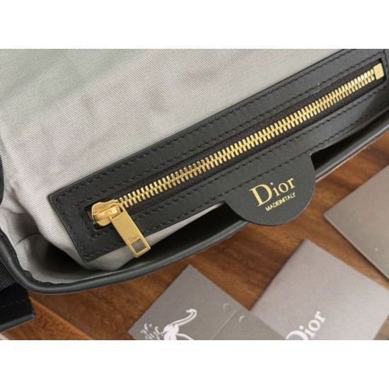 Replica Borsa a tracolla Dior Jett con patta in jacquard obliquo marrone Imitazione Outlet Fallate