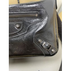 Replica Borsa a tracolla classica Balenciaga Le City nera Imitazione Outlet Fallate