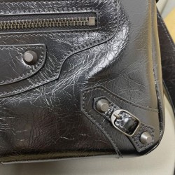 Replica Borsa a tracolla classica Balenciaga Le City nera Imitazione Outlet Fallate