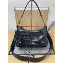 Replica Borsa a tracolla classica Balenciaga Le City nera Imitazione Outlet Fallate