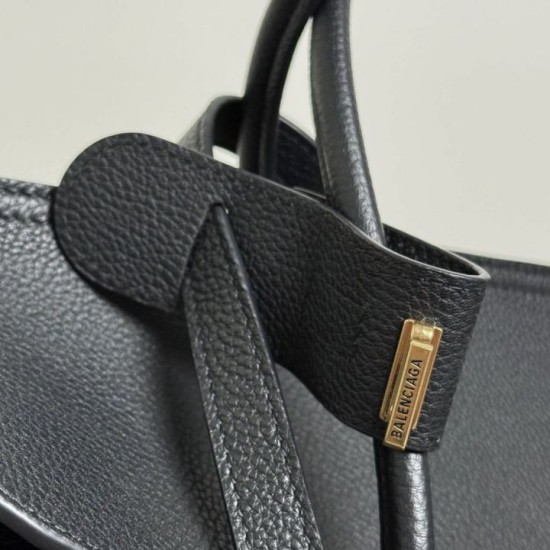 Replica Borsa tote Balenciaga Carrie Carry All Nero Imitazione Outlet Fallate