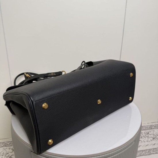 Replica Borsa tote Balenciaga Carrie Carry All Nero Imitazione Outlet Fallate