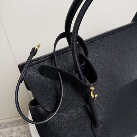 Replica Borsa tote Balenciaga Carrie Carry All Nero Imitazione Outlet Fallate