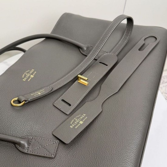 Replica Borsa tote Balenciaga Carrie Carry All Grigia Imitazione Outlet Fallate