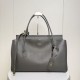 Replica Borsa tote Balenciaga Carrie Carry All Grigia Imitazione Outlet Fallate