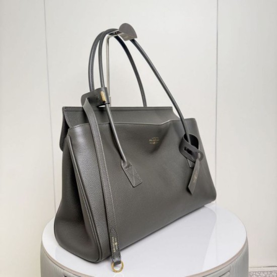 Replica Borsa tote Balenciaga Carrie Carry All Grigia Imitazione Outlet Fallate
